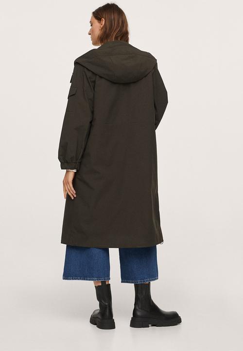 MANGO - Parka merlot - khaki