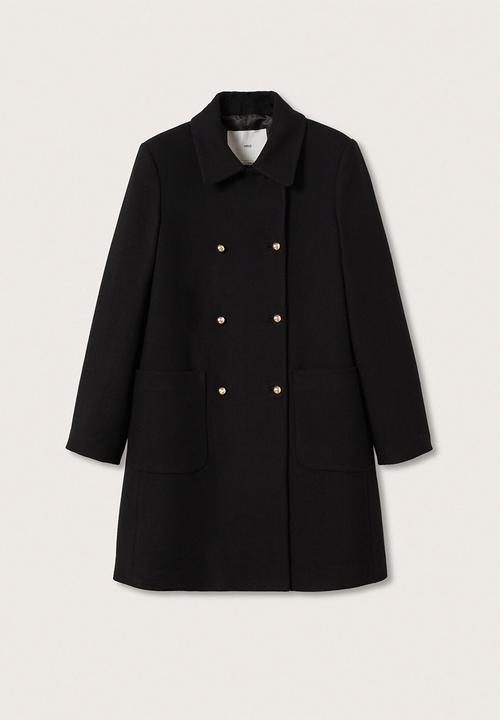 MANGO - Coat ferrero - black