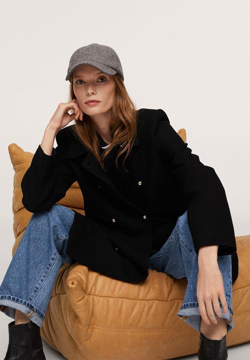 MANGO - Coat ferrero - black