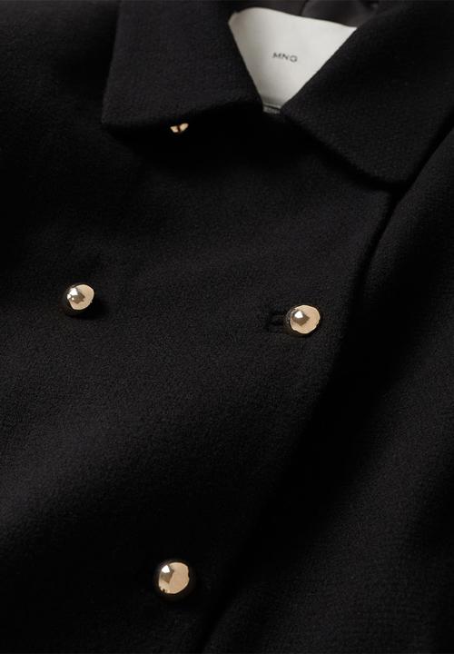 MANGO - Coat ferrero - black