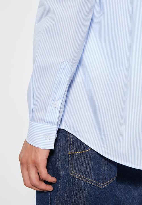 Superbalist - Barber regular fit stripe shirt - blue