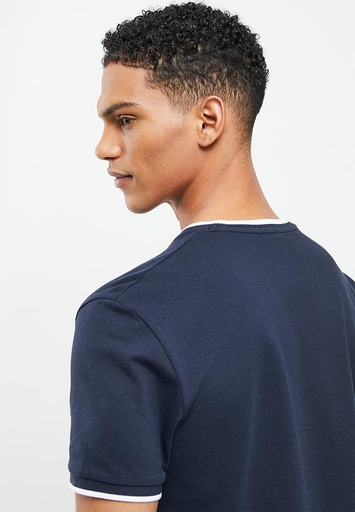Ben Sherman - Pique crew neck short sleeve tee - navy