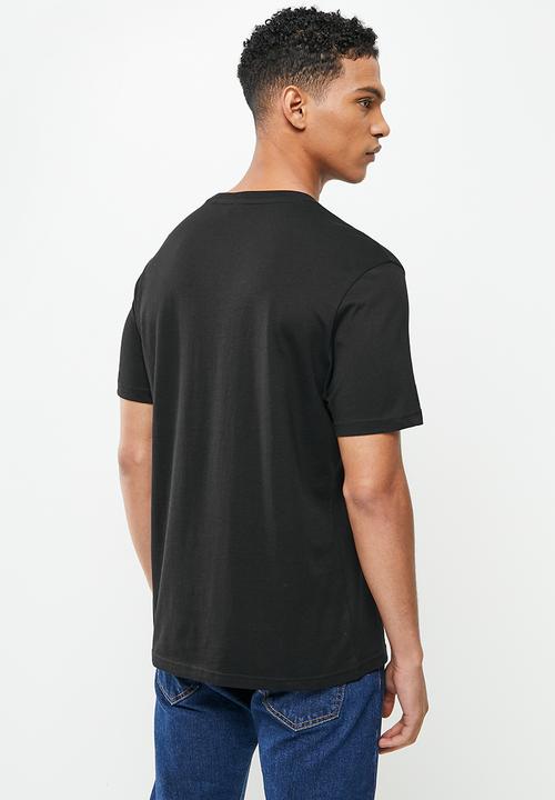 Ben Sherman - Pique short sleeve pocket tee - black