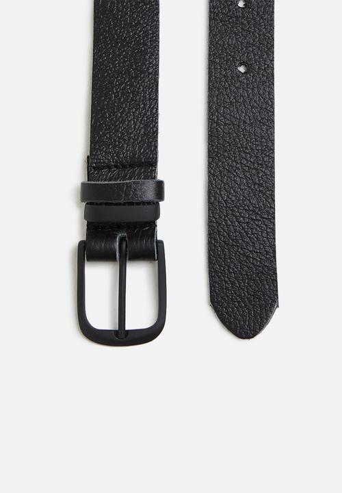 Superbalist - Daniel leather belt - black