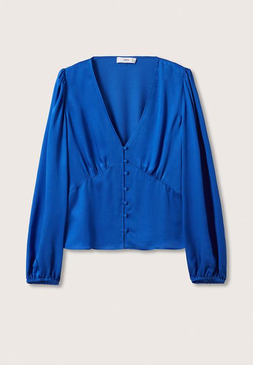 MANGO - Blouse marlene - medium blue