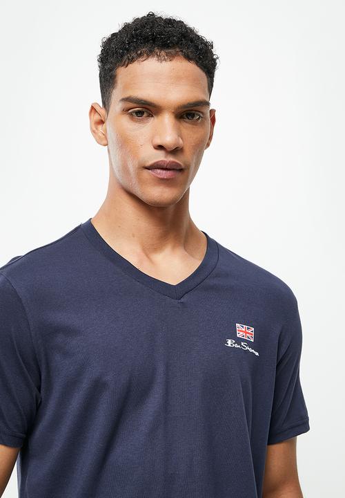 Ben Sherman - Basic short sleeve v-neck ben tee - navy