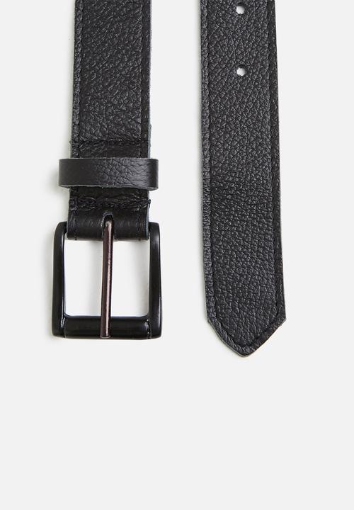 Superbalist - Calem leather belt - black