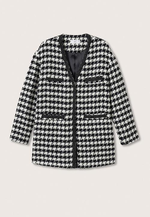 MANGO - Jacket chan - white & black 