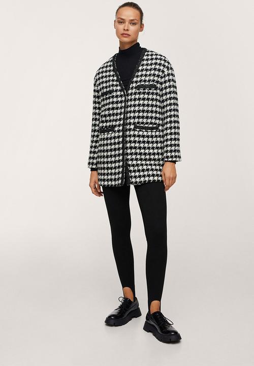 MANGO - Jacket chan - white & black 