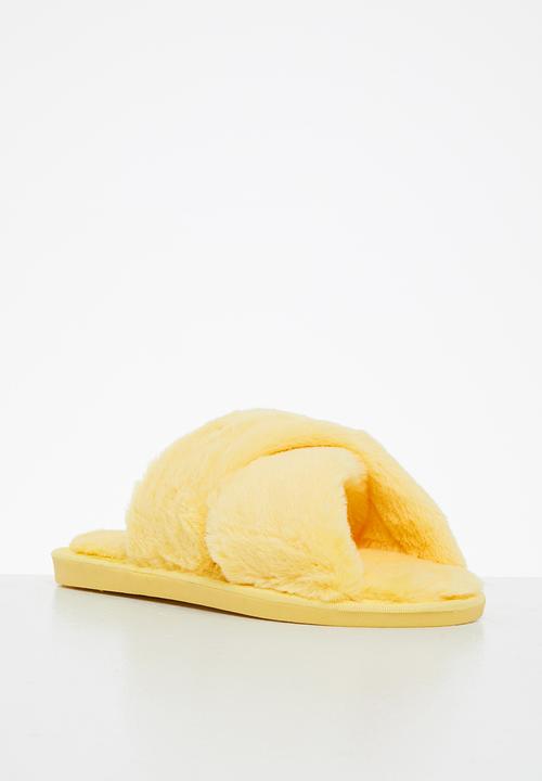 dailyfriday - Rockabye crossover strap slipper - lemon