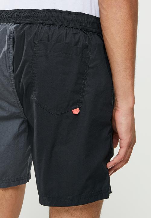 S.P.C.C - Sautin regular fit elasticated shorts - charcoal