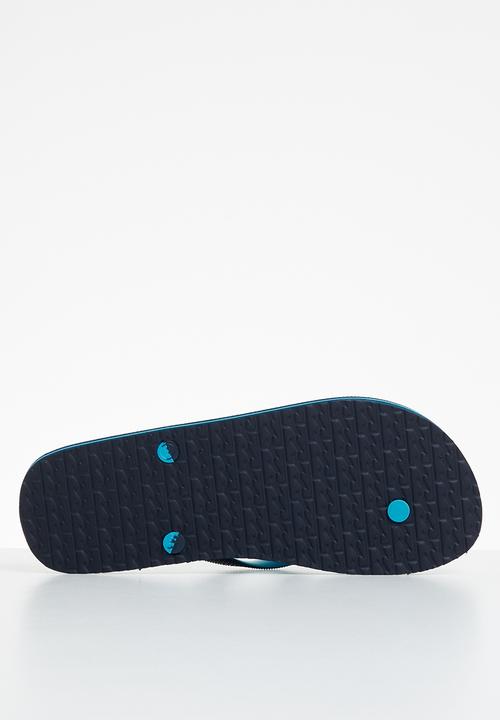 Billabong  - Stacked thongs - navy & cyan