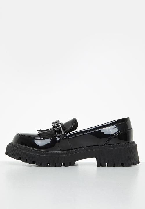 Footwork - Brianna chunky chain loafer - black