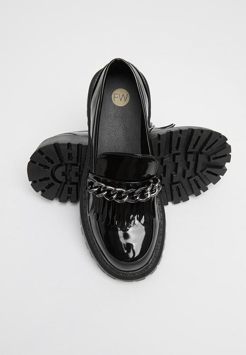 Footwork - Brianna chunky chain loafer - black