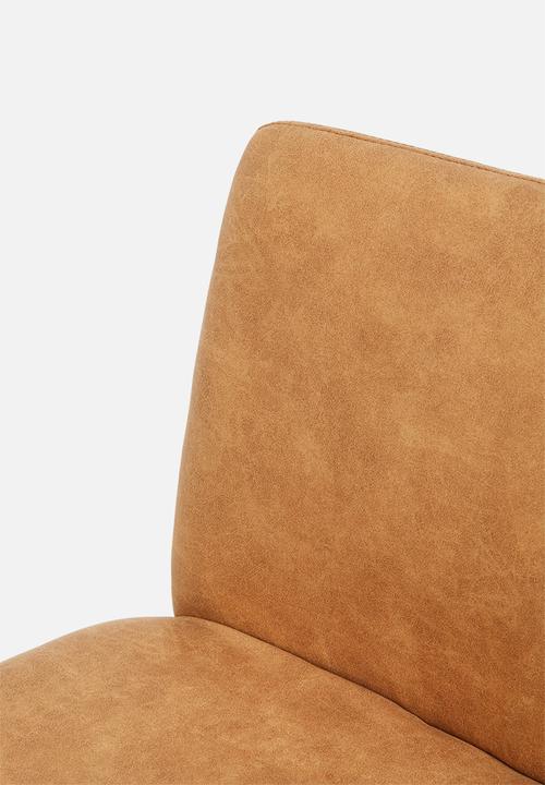 Sixth Floor - Hudson PU counter stool - tan