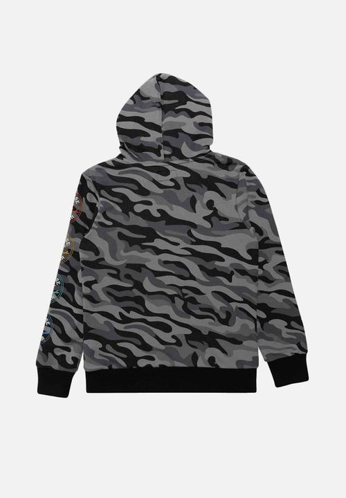 Converse - Converse boys camo po hoodie - black