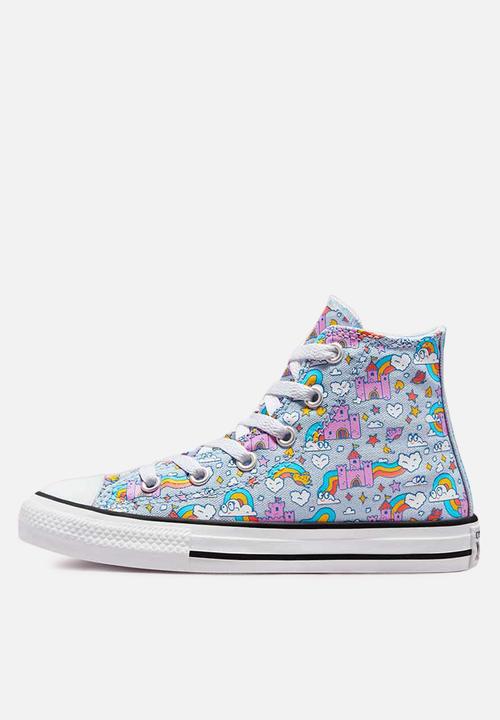 Converse - Chuck Taylor all star rainbow castles hi - lt armory blue/beyond pink