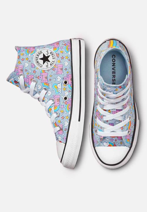 Converse - Chuck Taylor all star rainbow castles hi - lt armory blue/beyond pink