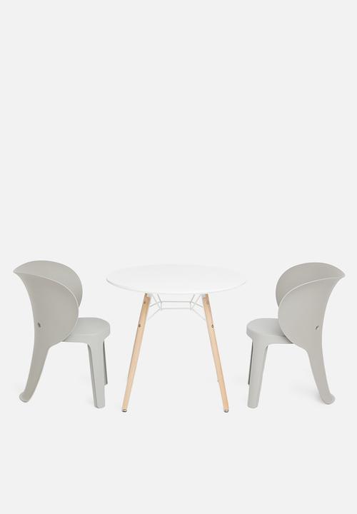 Sixth Floor - Ellie table & chair play set - white & grey