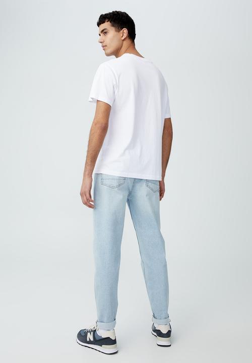 Cotton On - Relaxed tapered jean - vapour blue