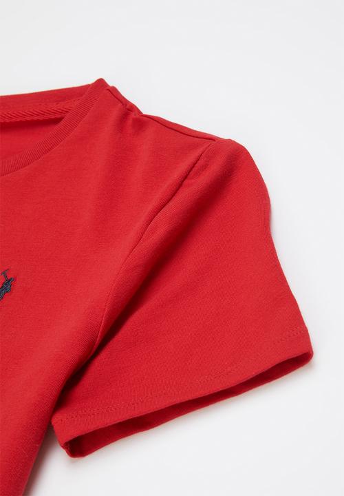 POLO - Girls classic short sleeve tee - red