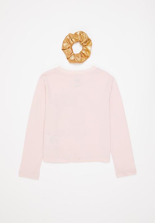 Levi’s® - Lvg long slv tee scrunchie set - potpourri