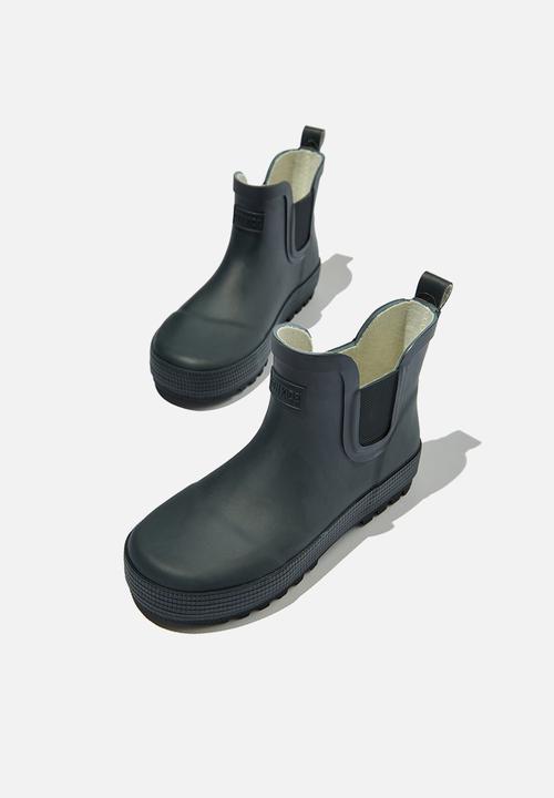 Cotton On - Gusset gumboot - black grid