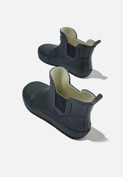 Cotton On - Gusset gumboot - black grid