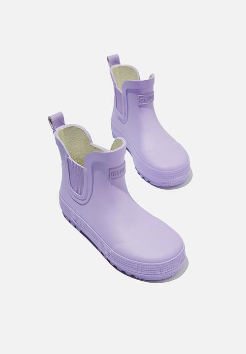 Cotton On - Gusset gumboot - vintage lilac grid