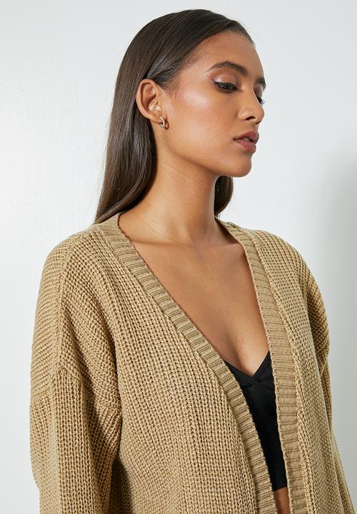 Superbalist - Chunky knit cardi - camel