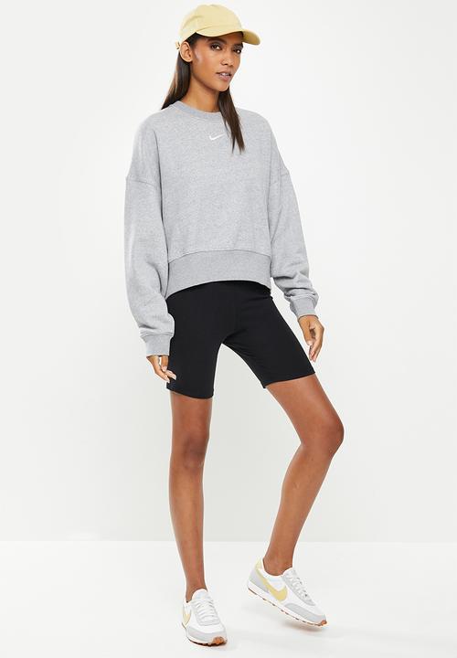 Nike - Nsw essntl clctn flc os crw - grey heather & white
