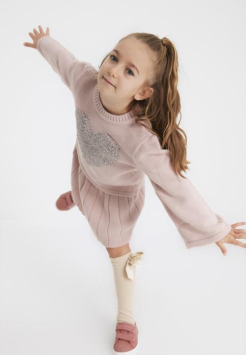 Trendyol - Girls heart jumper - pink