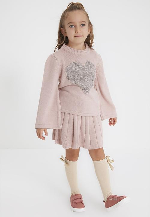 Trendyol - Girls heart jumper - pink