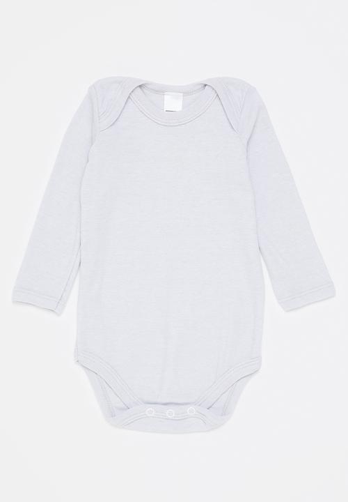 Pop Candy - 3 Pack long sleeve vests - grey