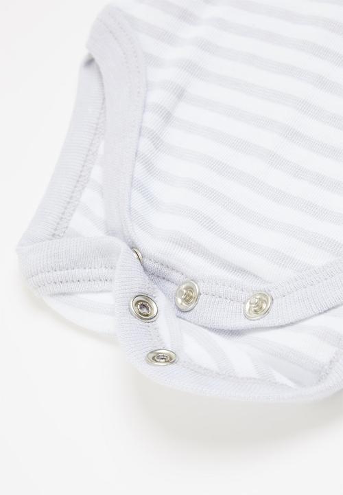 Pop Candy - 3 Pack long sleeve vests - grey