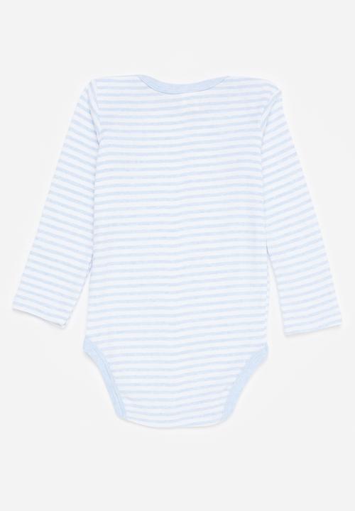 Pop Candy - 3 Pack long sleeve vests - blue