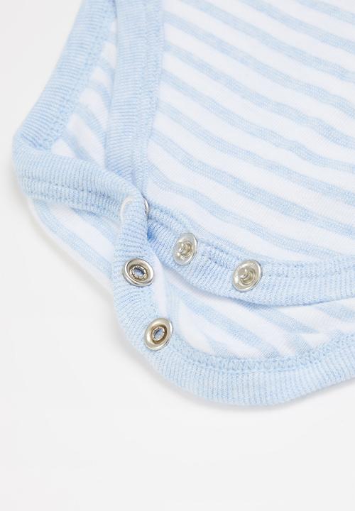 Pop Candy - 3 Pack long sleeve vests - blue