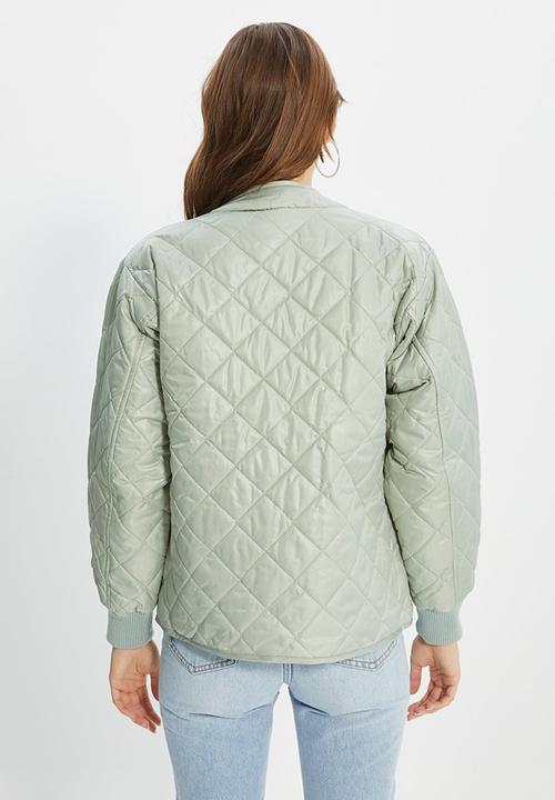 Trendyol - Pocket quilted jacket - mint