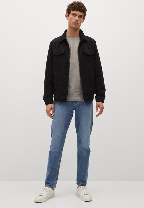 MANGO - Jacket perusa  - black