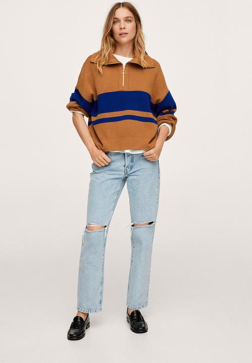 MANGO - Sweater titanic - medium brown