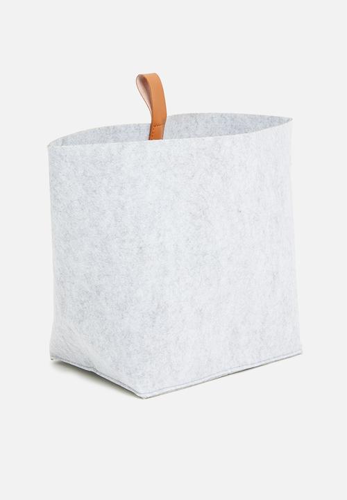 Sixth Floor - Felt basket set of 3 - grey
