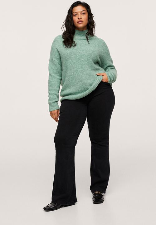 MANGO - Plus sweater nantes - aqua green