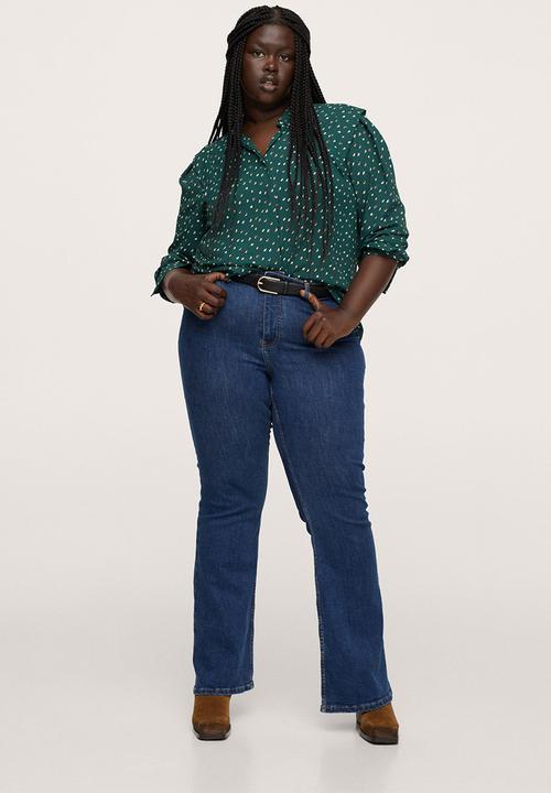 MANGO - Plus blouse cortesan - green