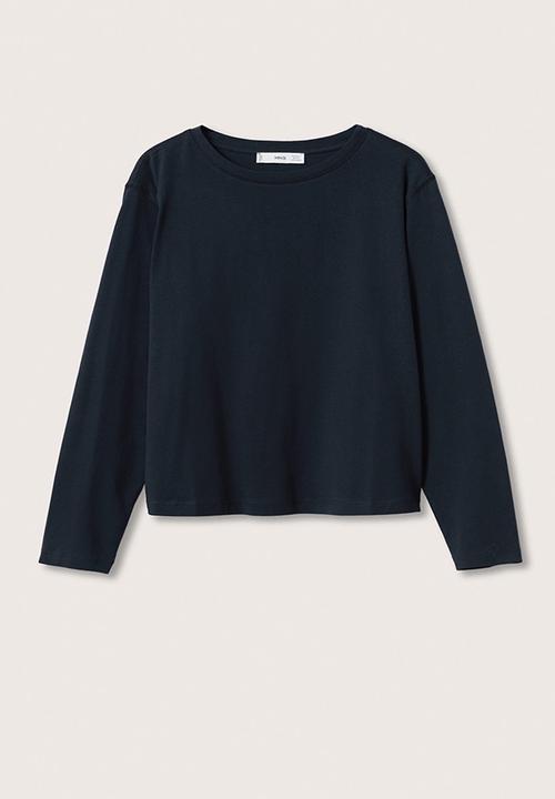 MANGO - T-shirt roda - navy