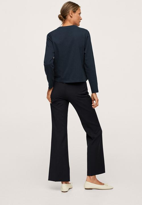 MANGO - T-shirt roda - navy