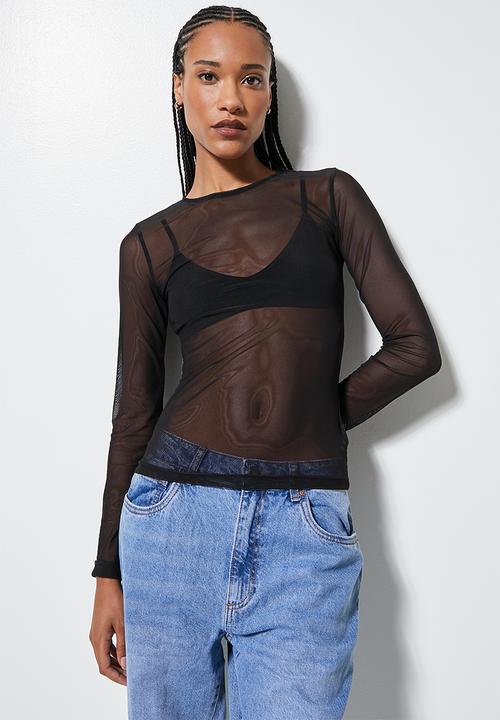 Superbalist - Mesh tee - black
