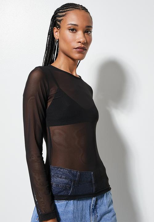 Superbalist - Mesh tee - black