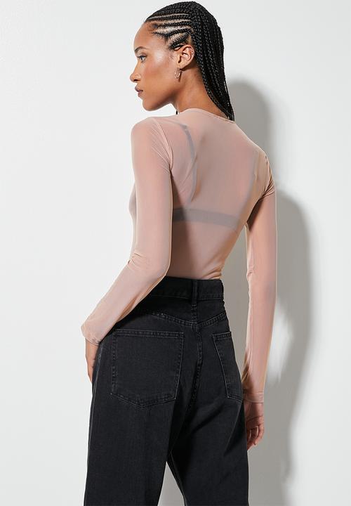 Superbalist - Mesh tee - beige