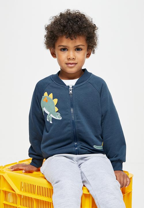 Pop Candy - Dino zip through jacket - navy