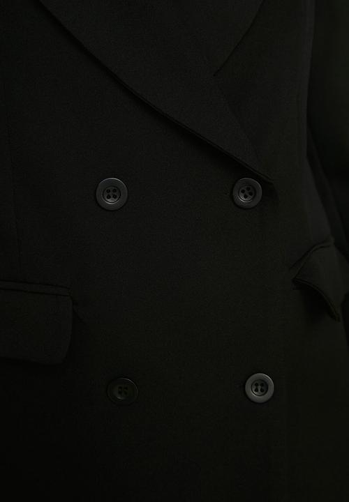 Trendyol - Double buttoned jacket - black